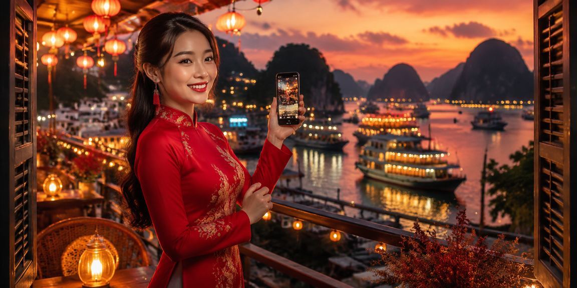 Vịnh Hạ Long minh họa trải nghiệm casino di động và ưu đãi theo mùa