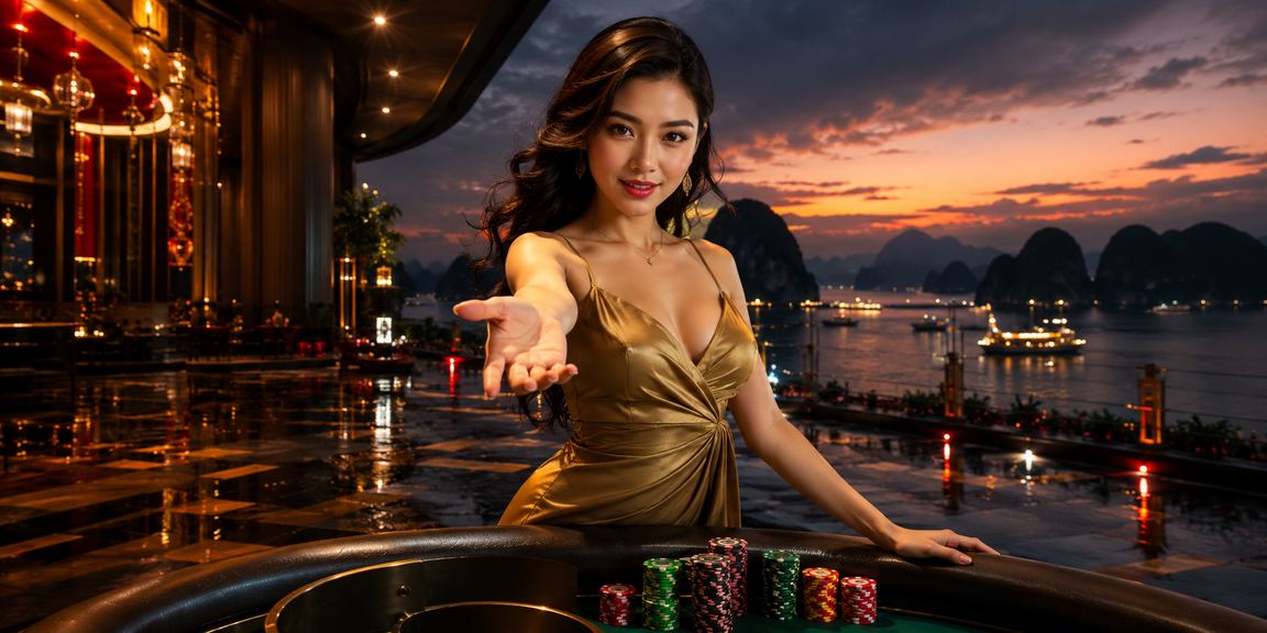Khung cảnh Hạ Long minh họa trải nghiệm giải trí trực tuyến cho người Việt